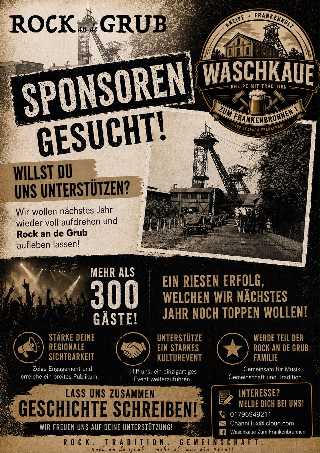 Flyer Rock an de Grub – Sponsoren gesucht